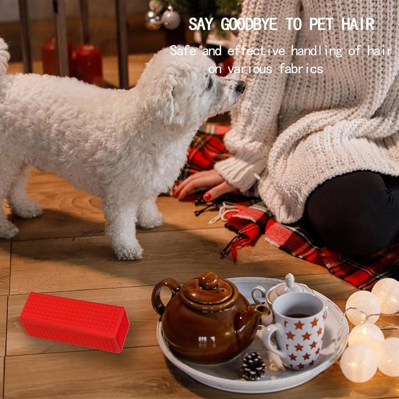 ysofun 2pcs Pet Dog Cat Hair Remover, Pet Hair Removal Tool, Hollow Cleaner Brush for car，Interior, Furniture, Sofa (orangeblue) - Image 5